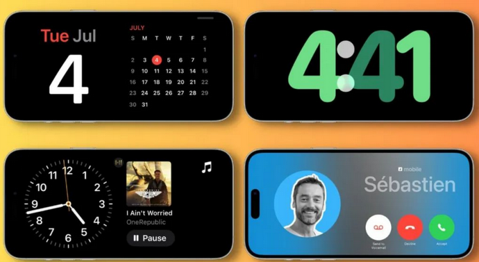 南昌苹果手机维修分享iOS17横屏充电待机显示有什么好处 